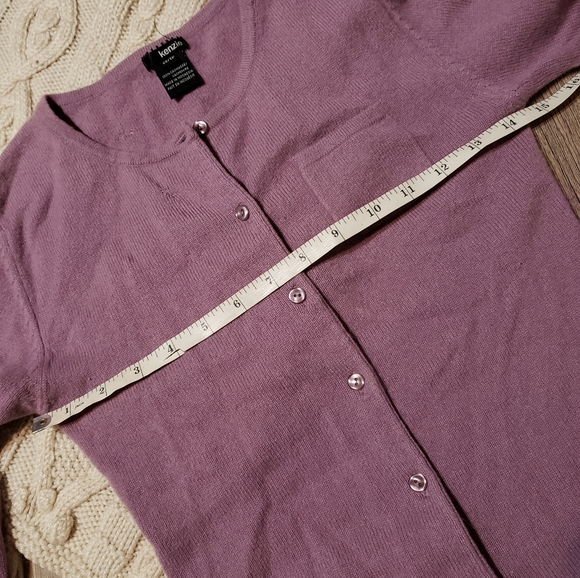 Vintage 90s 100% cashmere cardigan - Picture 4 of 6